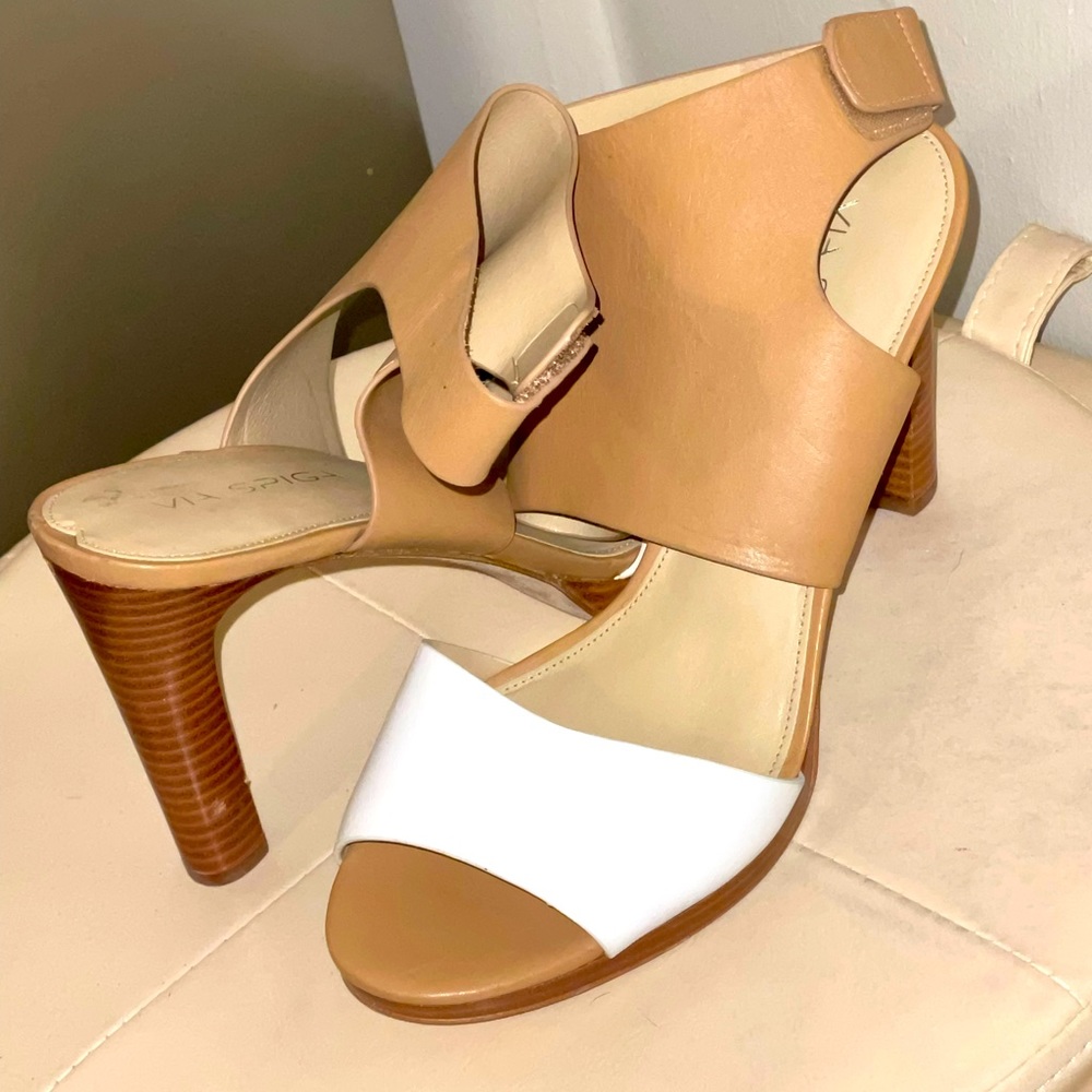 Via Spiga Wooden Heels Size 10
